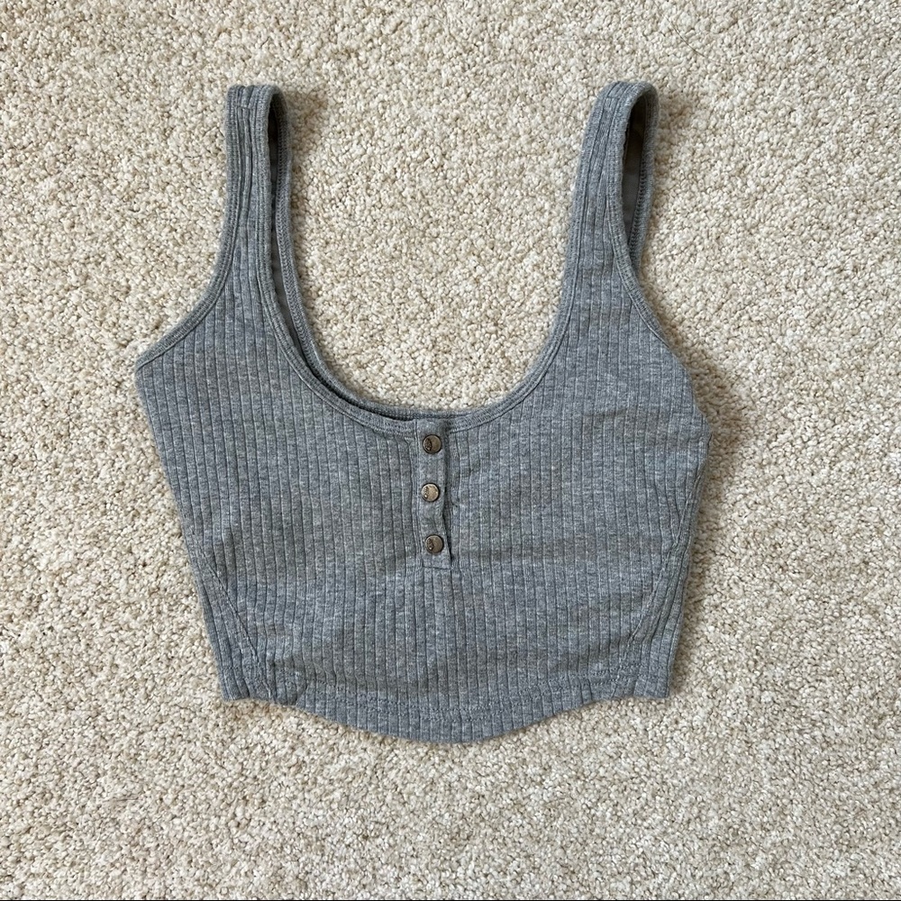 Free People Luxe Rib Snap Tank